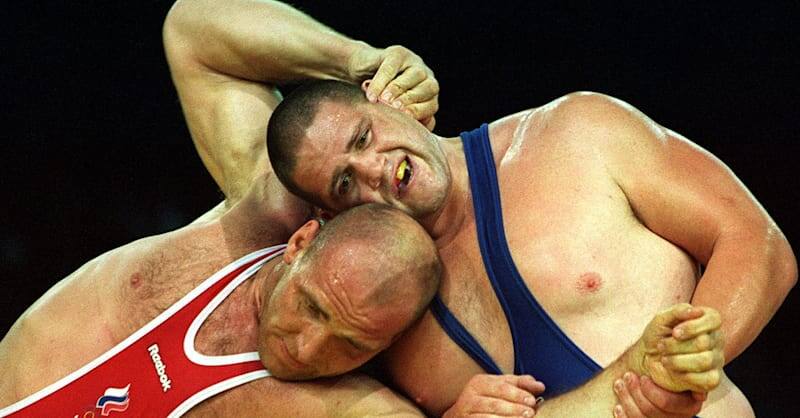 Александр Карелин-Рулон Гарднер. Тот самый поединок. Фото с сайта https://www.olympics.com
