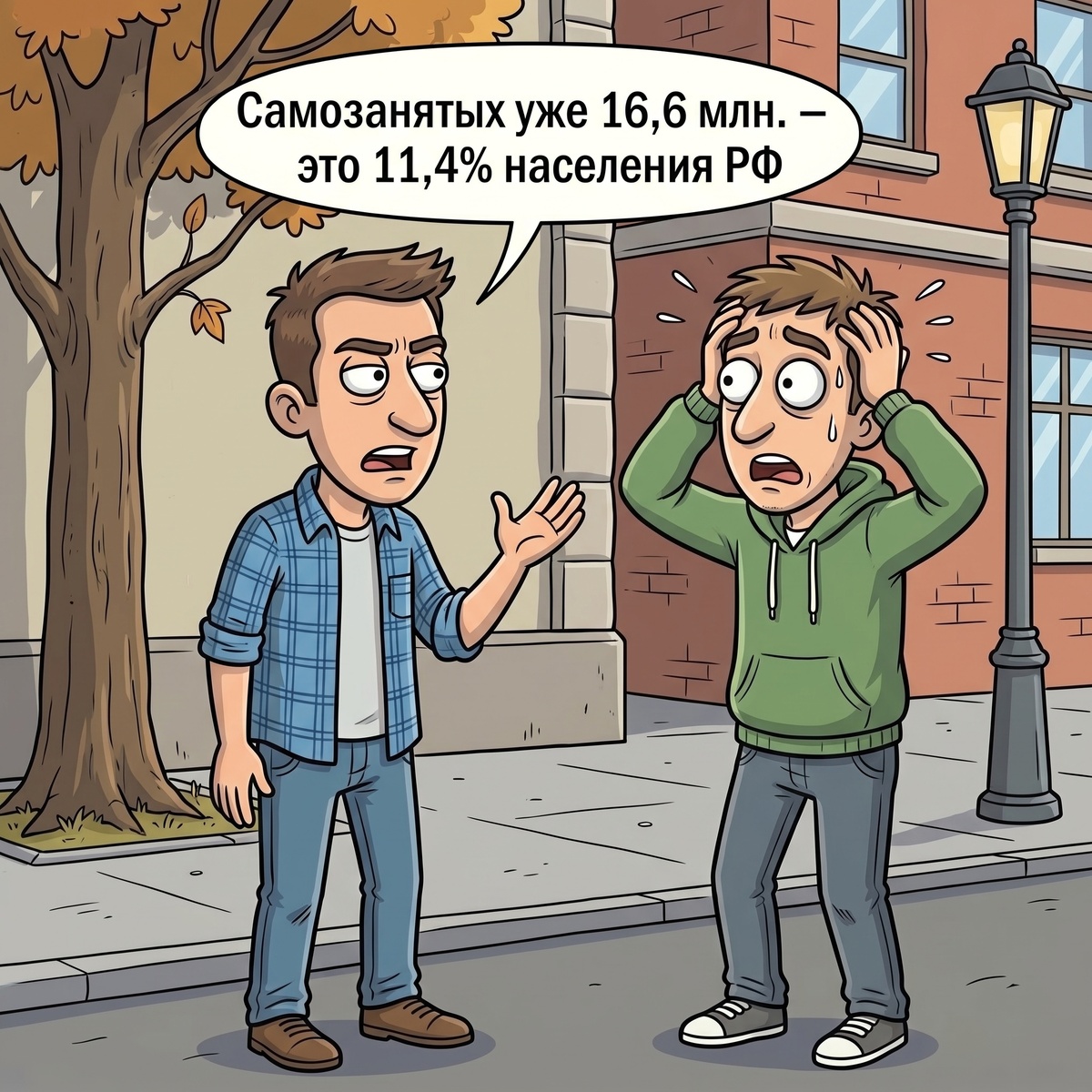 В России 16,6 млн. самозанятых
