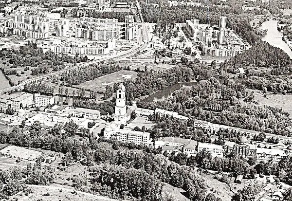 Саров с воздуха. Закрытый наукоград в Нижегородской области, 94 000 жителей