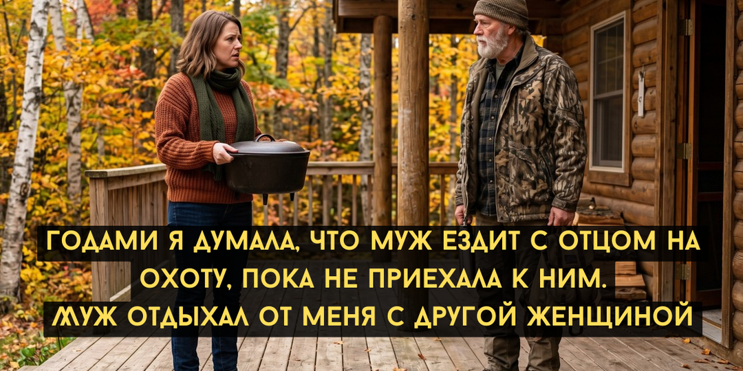 Годами я думала, что муж ездит с отцом на охоту, пока не приехала к ним. Муж отдыхал от меня с другой женщиной, а свекор это знал