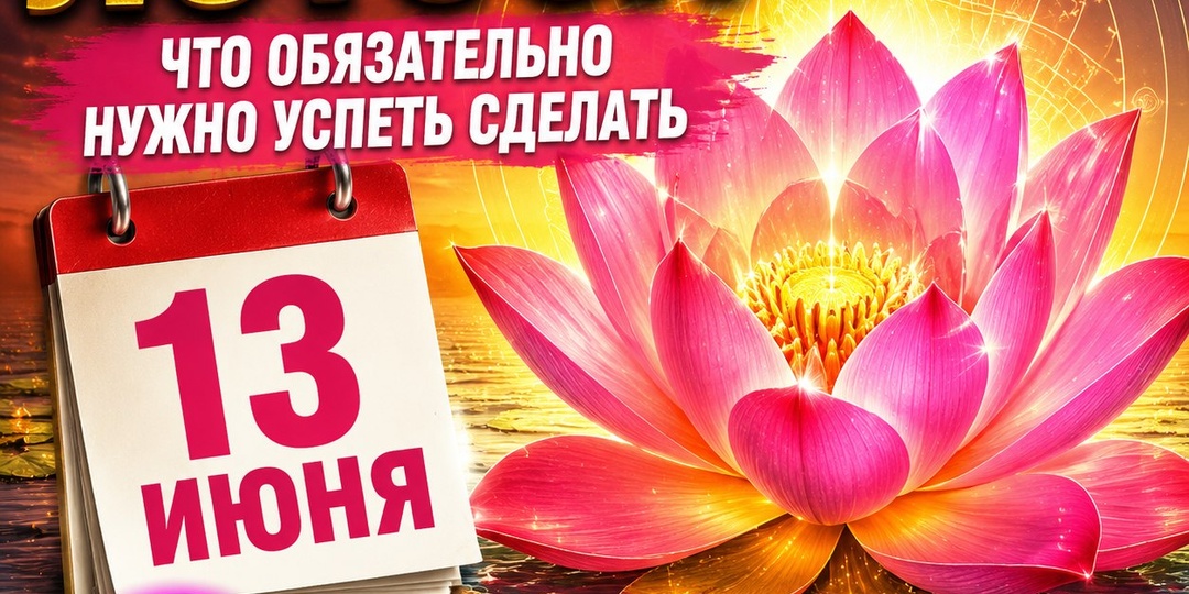 Эффект Лотоса: что обязательно нужно успеть сделать 13 июня, чтобы избежать крупных потерь.