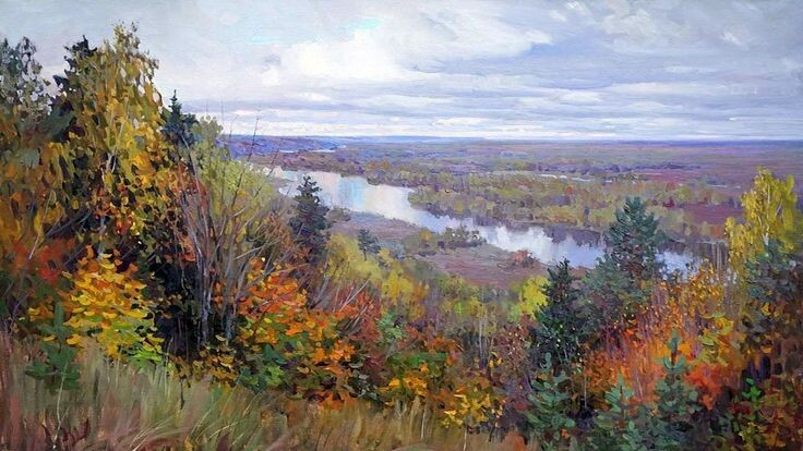 Зяблов. Клязьма. 2015. Холст, масло. 75х100.