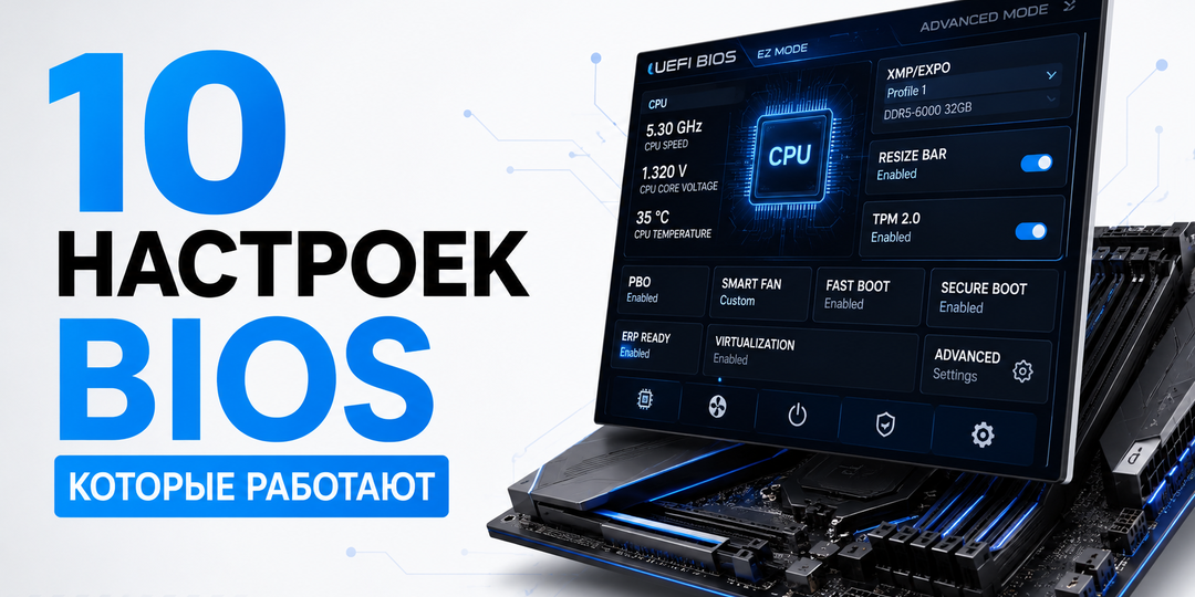 10 настроек BIOS, которые действительно работают: я протестировал их на своих ПК и был удивлён результатом