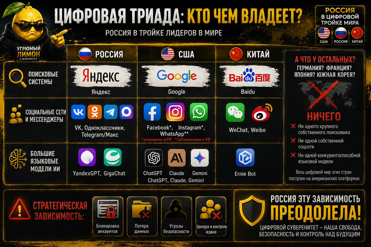 Инфографика от «Угрюмого лимона о финансах», dzen.ru / lemon_money