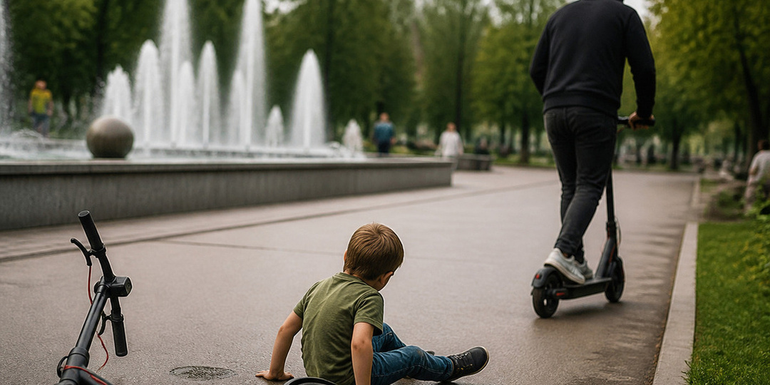 В Балашихе самокатчик сбил 5-летнего ребёнка и скрылся с места ДТП