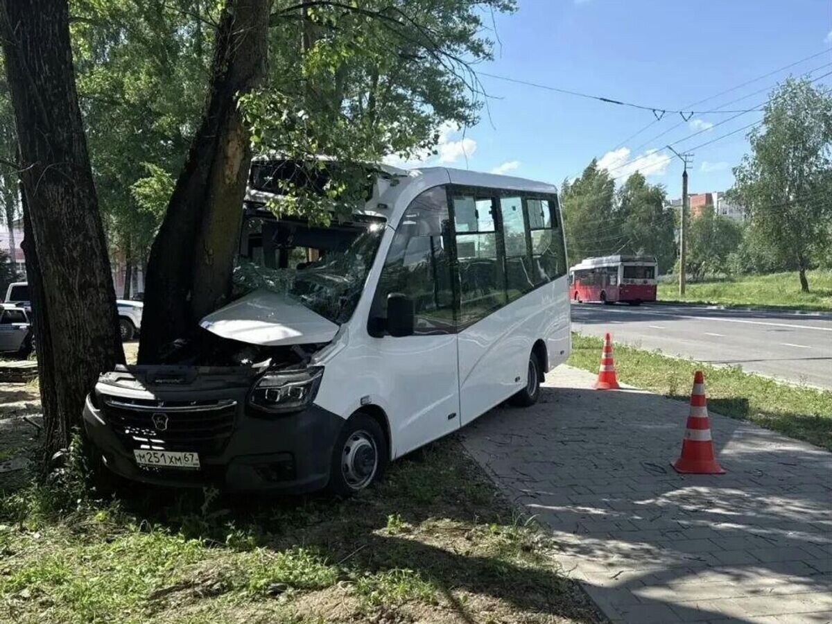    ДТП по улице Краснинское шоссе в Смоленске | © Фото : Полиция Смоленщины/MAX