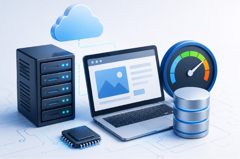Третья подсистема — система управления базами данных (СУБД MySQL или Percona Server). База данных Битрикса содержит сотни связанных таблиц (особенно при использовании инфоблоков 2.0). При генерации страницы каталога выполняются десятки SQL-запросов с использованием механизмов фильтрации и объединения таблиц (JOIN). Чтобы СУБД не становилась узким горлышком, хостинг должен обладать быстрой дисковой подсистемой на базе NVMe-накопителей корпоративного класса и предоставлять достаточный объем RAM под буферы СУБД (параметр innodb_buffer_pool_size), позволяющий удерживать наиболее запрашиваемые индексы и таблицы непосредственно в оперативной памяти.