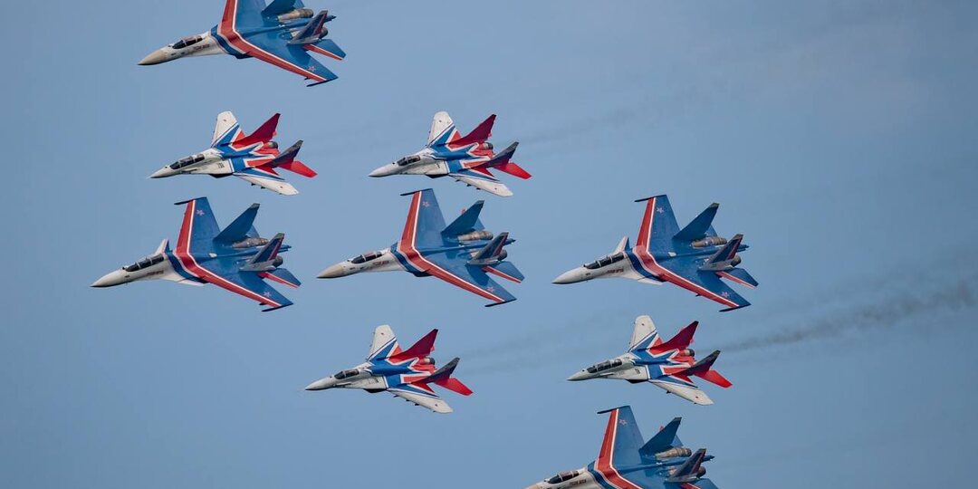 📍Демонстрационные полёты в рамках Международного военно-морского салона МВМС-2026