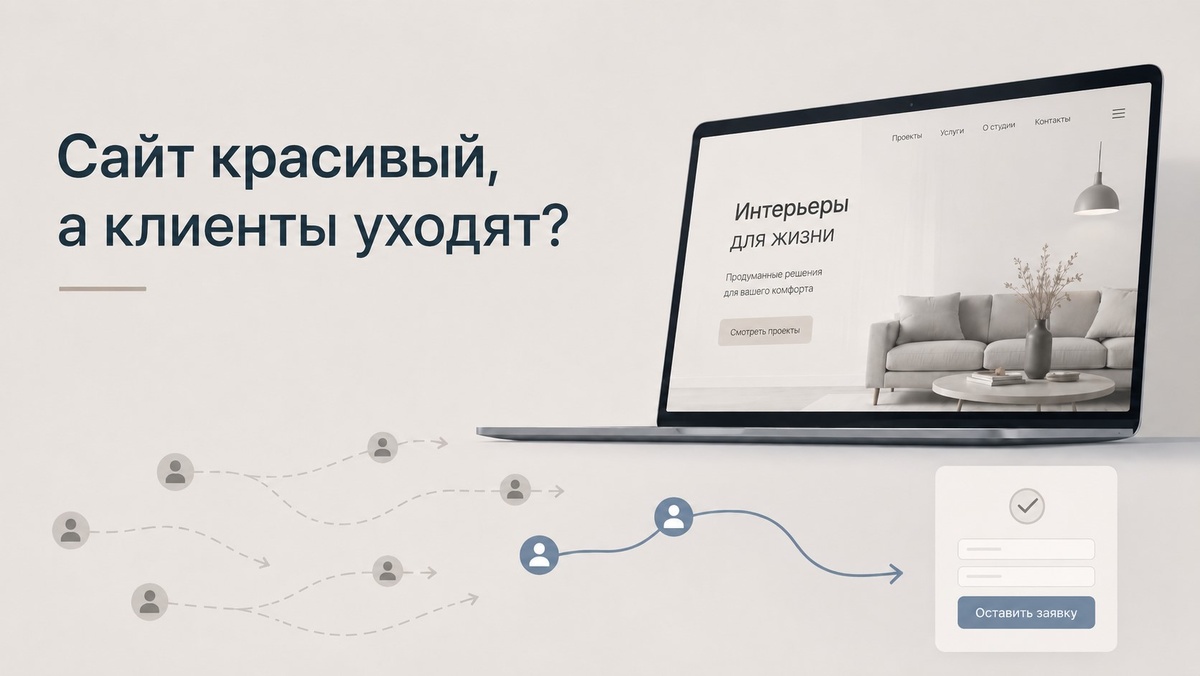 Сайт выглядит красиво, а клиенты бегут?