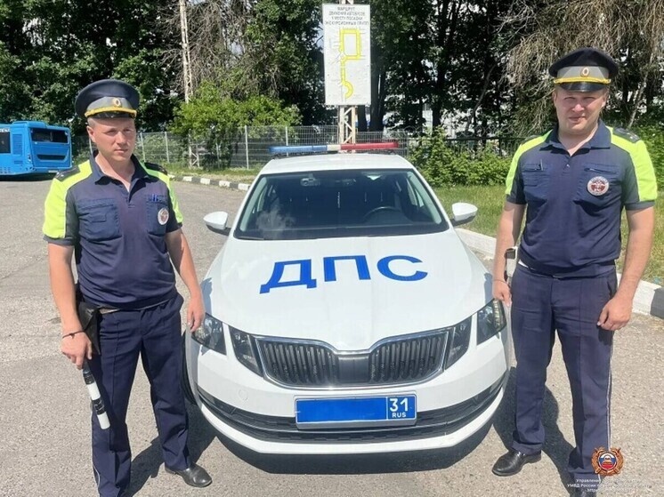     Белгородские автоинспекторы помогли девятимесячной девочке доехать до больницы, фото: пресс-служба Госавтоинспекции по Белгородской области