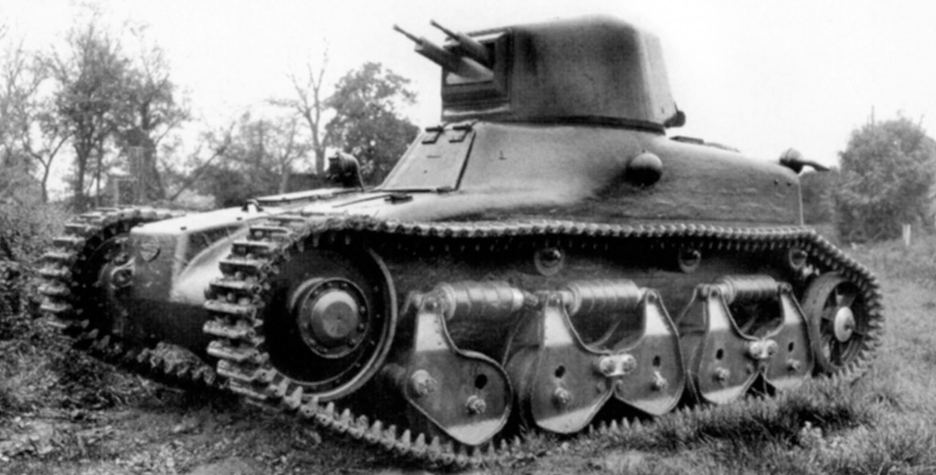 Один из прототипов танка Renault R35 с пулемётным вооружением. Фотография в свободном доступе.