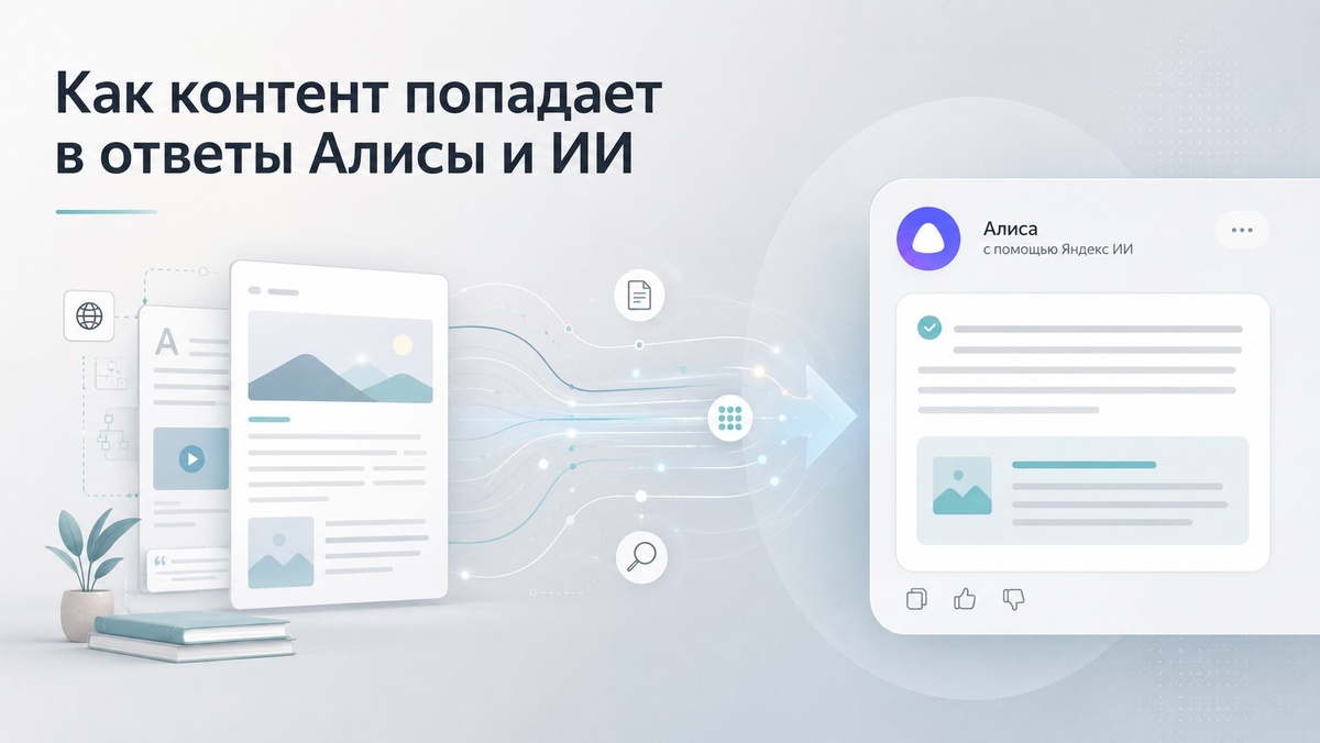  Как ваш контент окажется в ответах Алисы и Яндекс ИИ  
