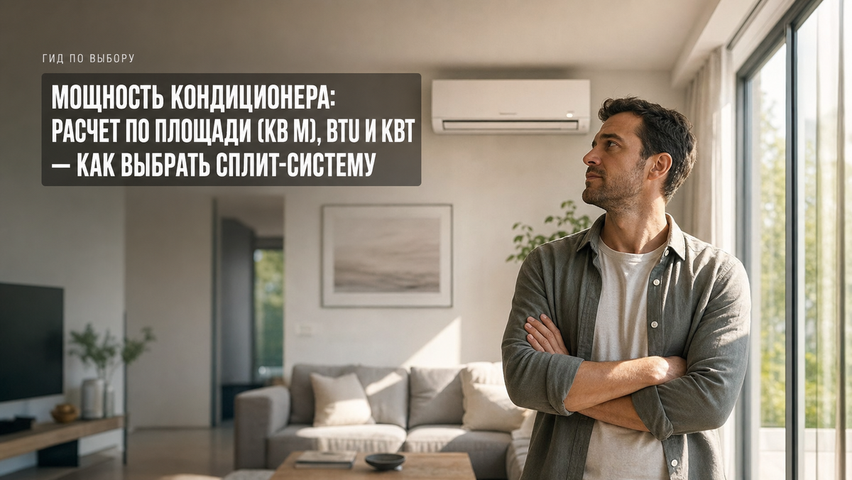 Мощность кондиционера, расчет по площади, советы по выбору сплит-системы
