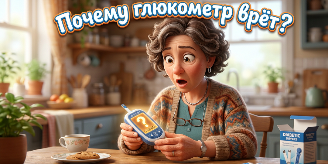 ❤️ Диабет: Почему врет глюкометр и как узнать свой истинный сахар? Инструкция по применению