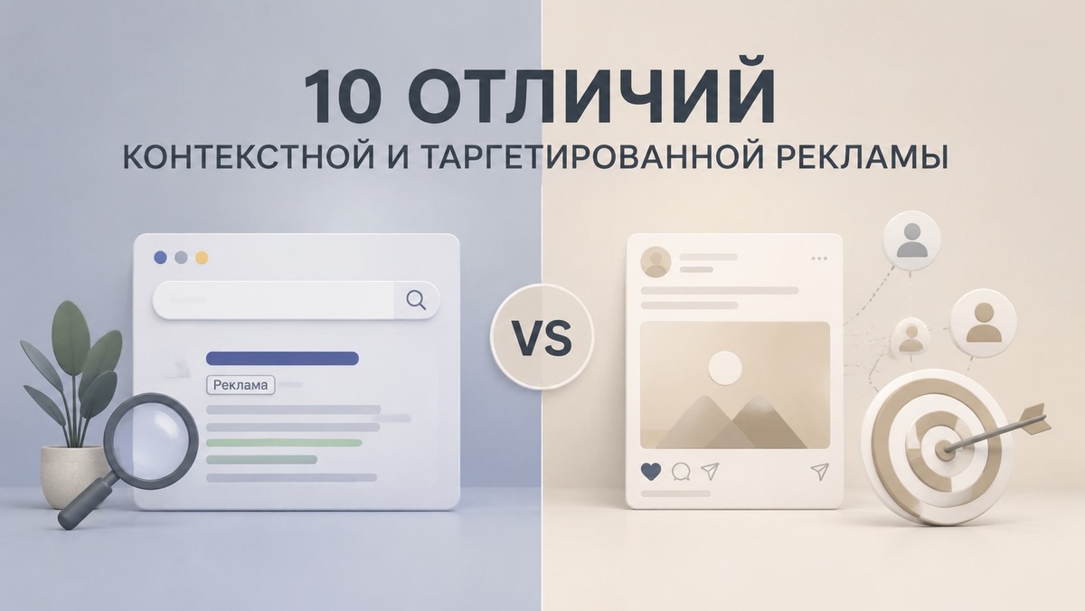 10 отличий контекстной и таргетированной рекламы 