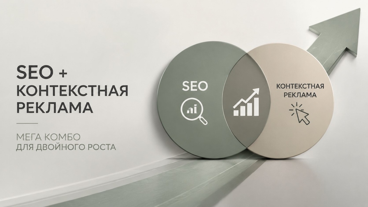 SEO и контекстная реклама вместе. Мега комбо, которое дает двойной рост 