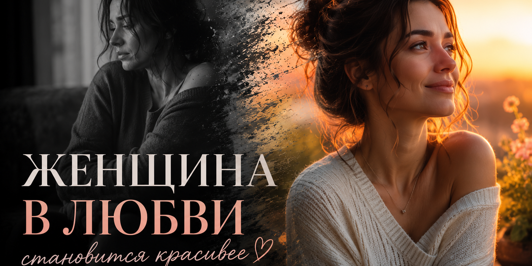 Женщина в любви становится красивее