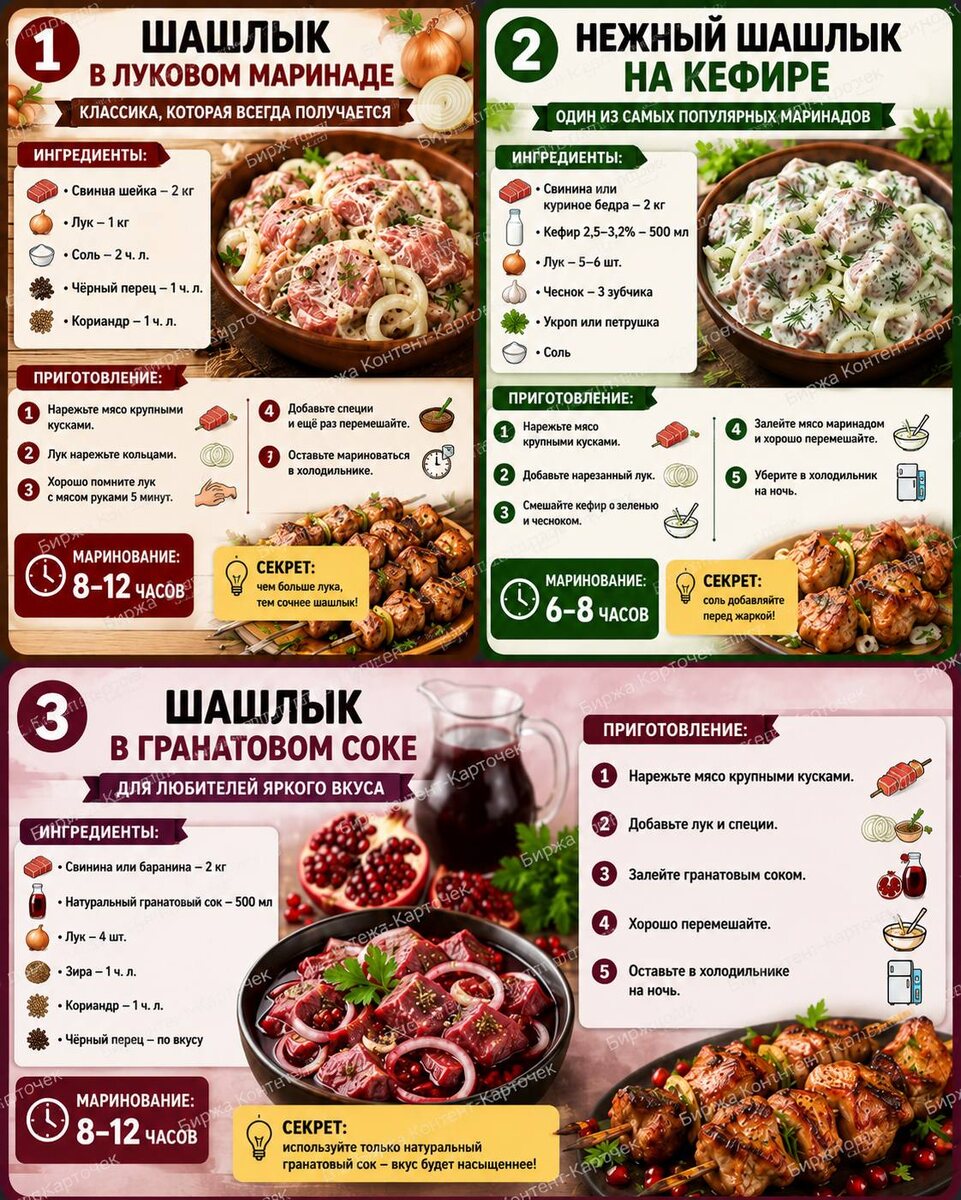 НАБОР «3 ЛУЧШИХ МАРИНАДА ДЛЯ ШАШЛЫКА»