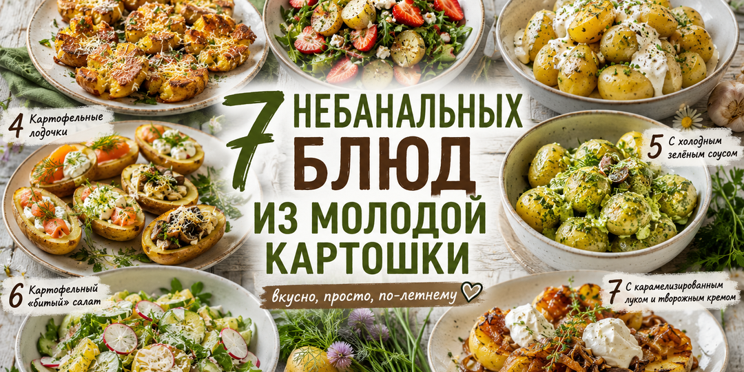 7 небанальных блюд из молодой картошки, которые летом хочется готовить снова и снова