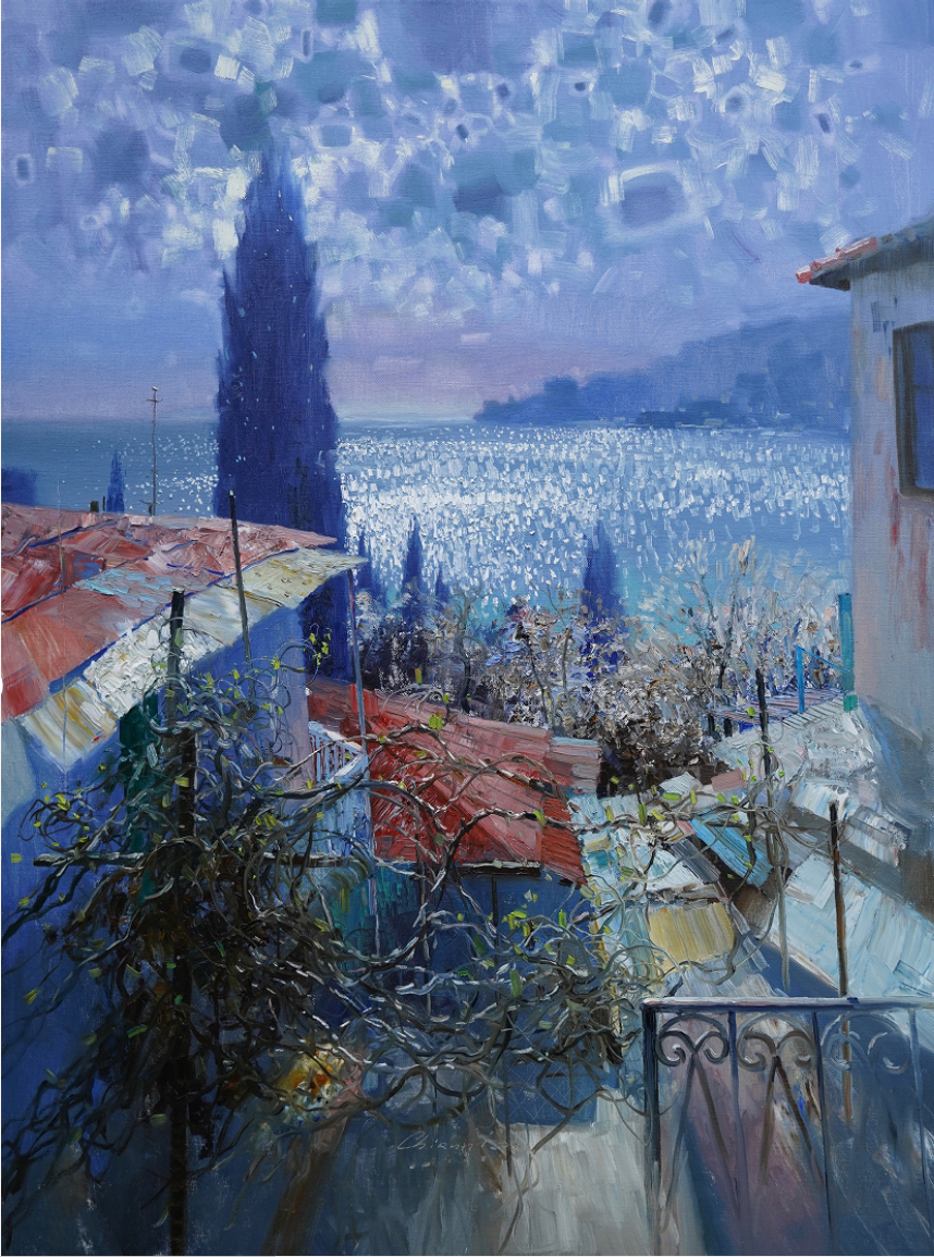  © Илья Чирун. Гурзуф. Холст, масло.120 х 90 см. 2024. Част. собр.