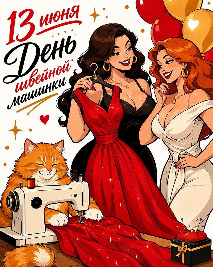 🧵 13 июня - День швейной машинки! podarokplus.ru