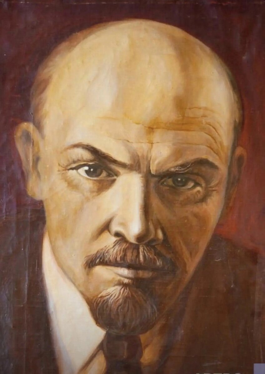 Рафис Акберов. «Портрет В.И.Ульянова (Ленина)». 1987