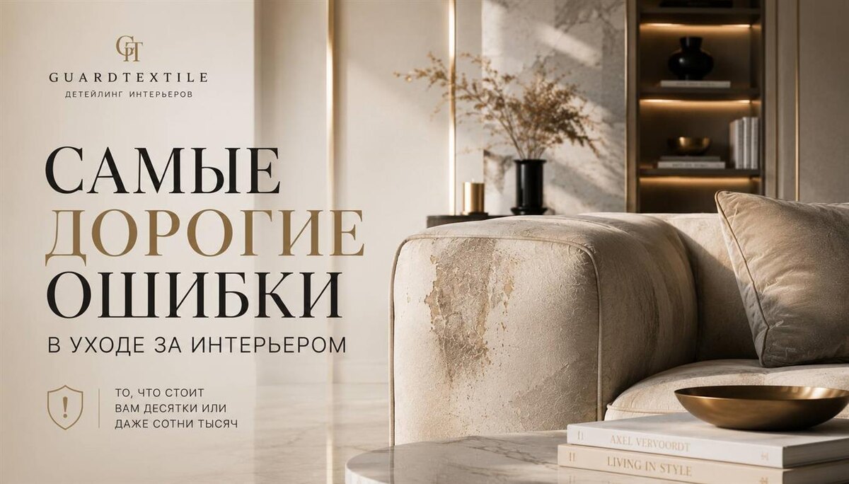 Большинство дорогих повреждений интерьера возникает не из-за времени, а из-за неправильного ухода. Разбираем самые распространенные ошибки и объясняем, как сохранить мебель, натуральный камень и дизайнерские поверхности в безупречном состоянии на протяжении многих лет.