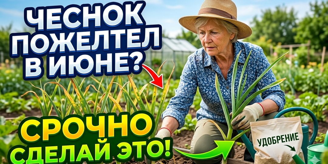Чеснок Пожелтел в Июне — Это Сигнал. Вот Что Нужно Сделать Немедленно!