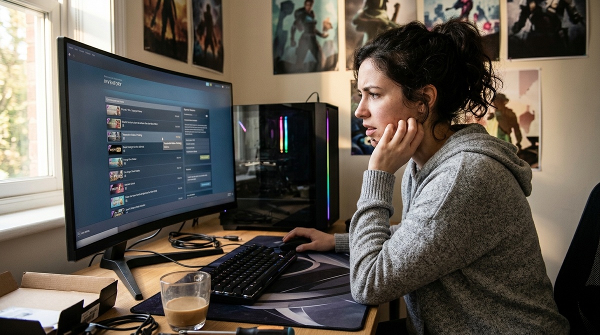    Открыл кейс, а предмет не приходит в Steam? Чаще всего дело в настройках аккаунта, а не в обмане. Разбираем пошагово, что проверить и когда действительно бить тревогу. EPIC LOOT