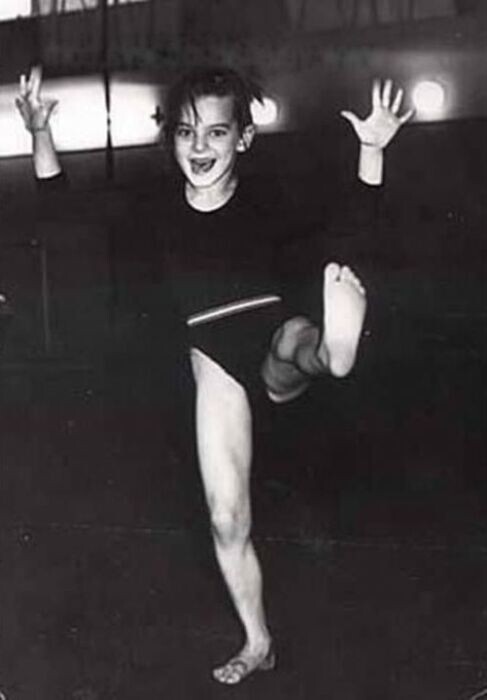 Елена Исинбаева в детстве.