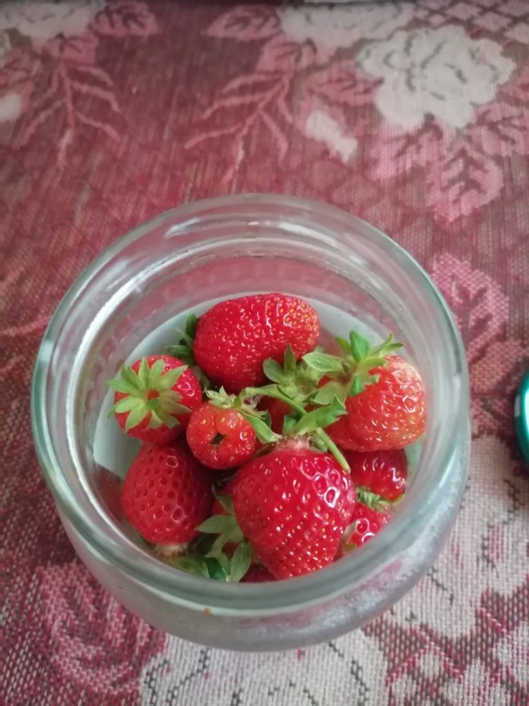 Первая клубника.