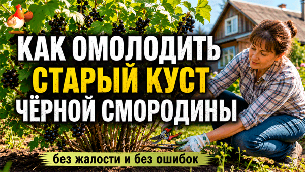 Как правильно омолодить старый куст черной смородины схемы