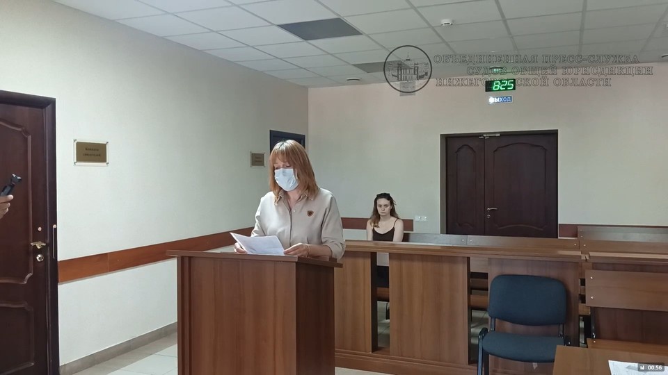    2 года условно получила нижегородская чиновница после гибели ребенка под завалом. Фото: ОПС судов общей юрисдикции Нижегородской области