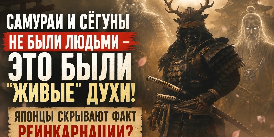 САМУРАИ И СЁГУНЫ НЕ БЫЛИ ЛЮДЬМИ — ЭТО БЫЛИ "ЖИВЫЕ ДУХИ"! ЯПОНЦЫ СКРЫВАЮТ ФАКТ РЕИНКАРНАЦИИ?!