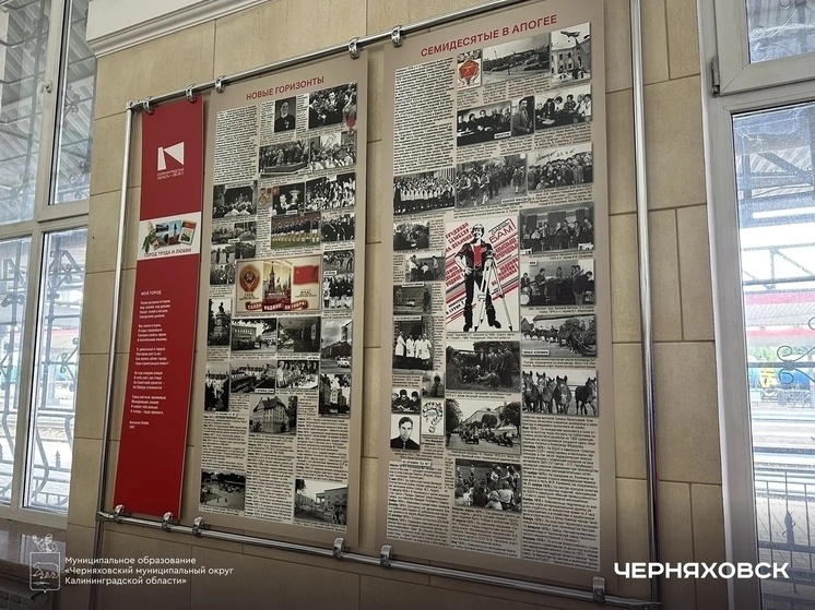     Выставка об истории. Фото: сообщество "ВКонтакте" администрации Черняховского округа.