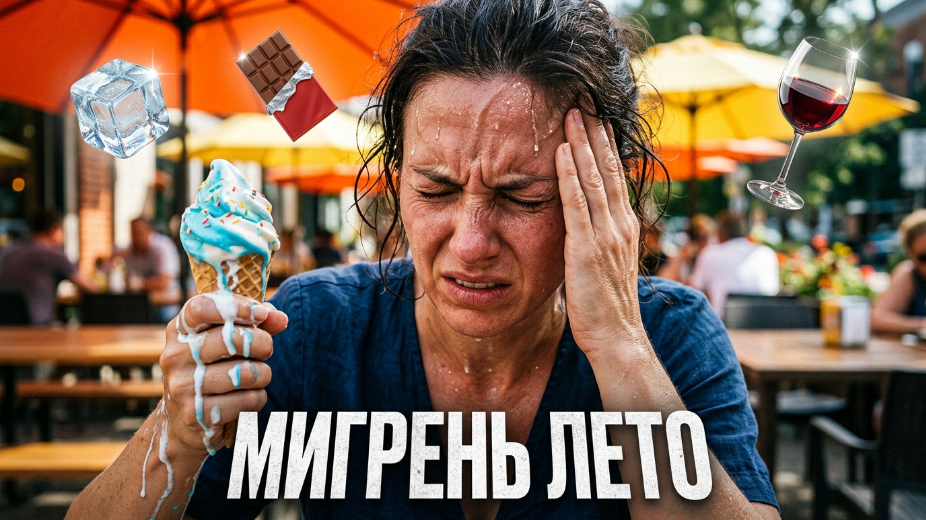 Мигрень летом: продукты и напитки, которые чаще всего провоцируют приступ