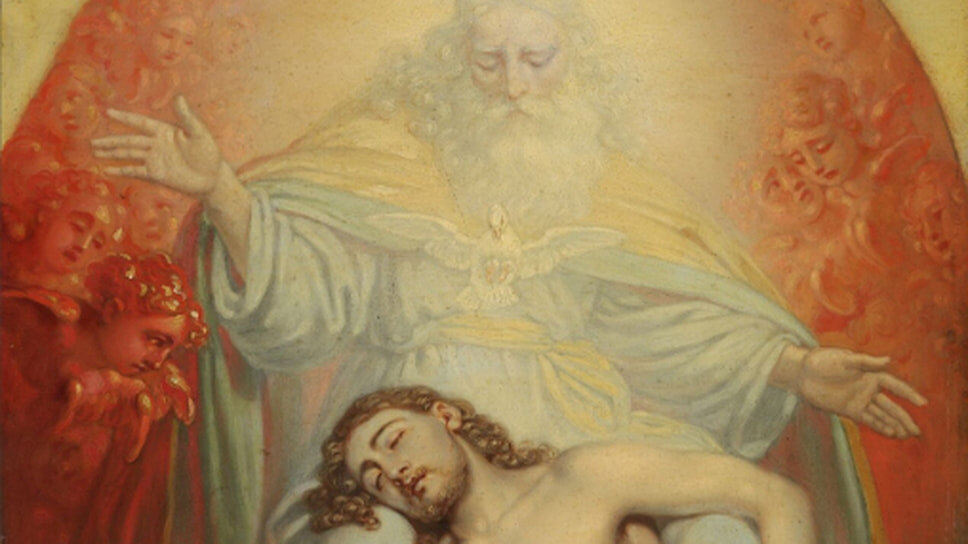 Владимир Боровиковский. «Бог Отец, созерцающий мертвого Христа», начало 1820-х.📷Фото: Государственная Третьяковская галерея
