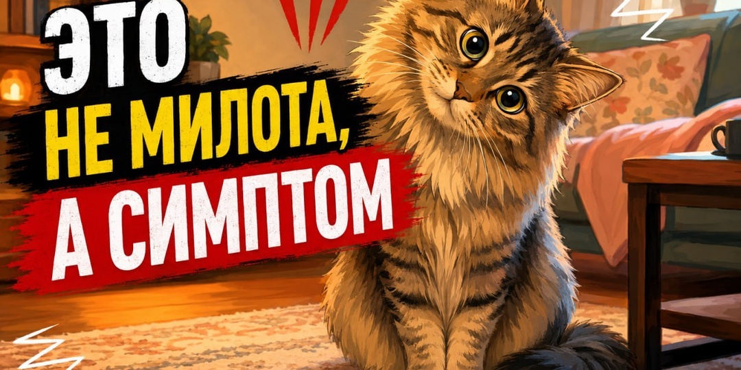 Если кошка наклоняет голову как собака, то будьте внимательны! Кошка - не собака