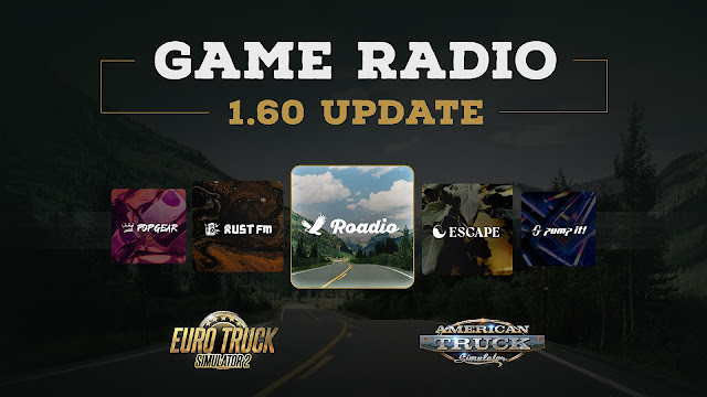 Game Radio появится в обновлении 1.60 для Euro Truck Simulator 2 и American Truck Simulator. Изображение: SCS Software.
