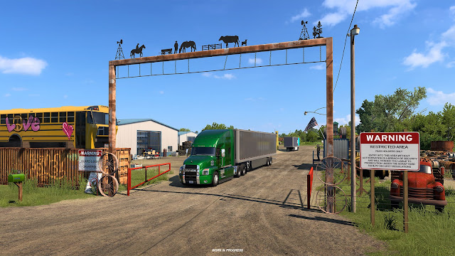 Уникальные базы South Dakota DLC создаются вручную и получают собственный характер. Изображение: SCS Software.