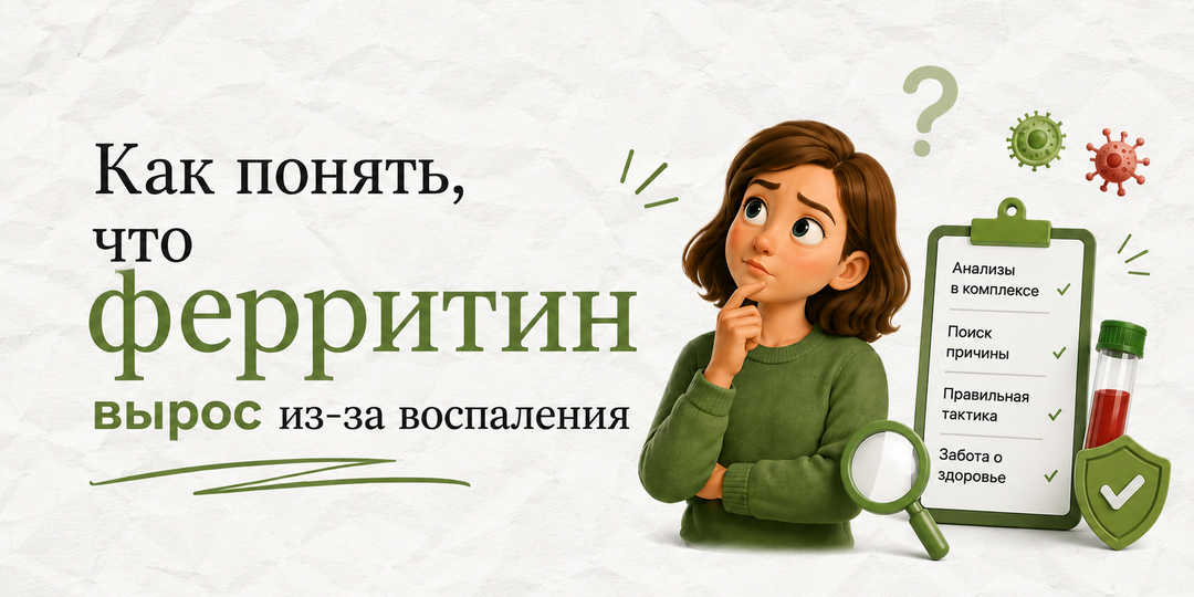Как понять, что ферритин вырос из-за воспаления