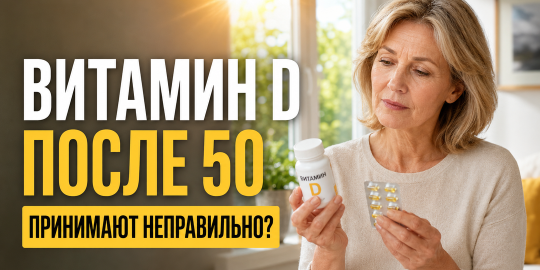 Витамин D после 50: почему его принимают неправильно?