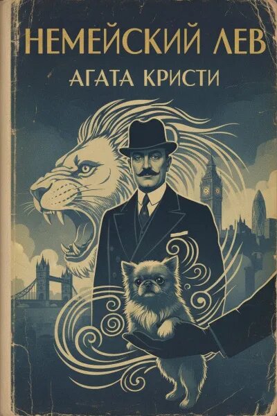 рис. 1. Обложка рассказа А. Кристи "Немейский лев".                                                                              Первый рассказ из цикла "Подвиги Геракла"