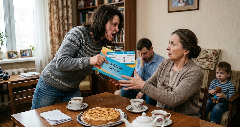 «Я мать, мне нужнее!» — кричала невестка, отбирая у меня дорогие путевки. Как я устроила ей незабываемый «отпуск».