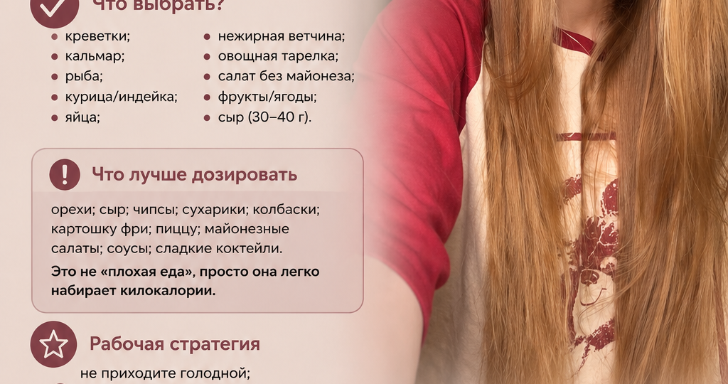 Как выбрать закуски к алкоголю и не потолстеть?