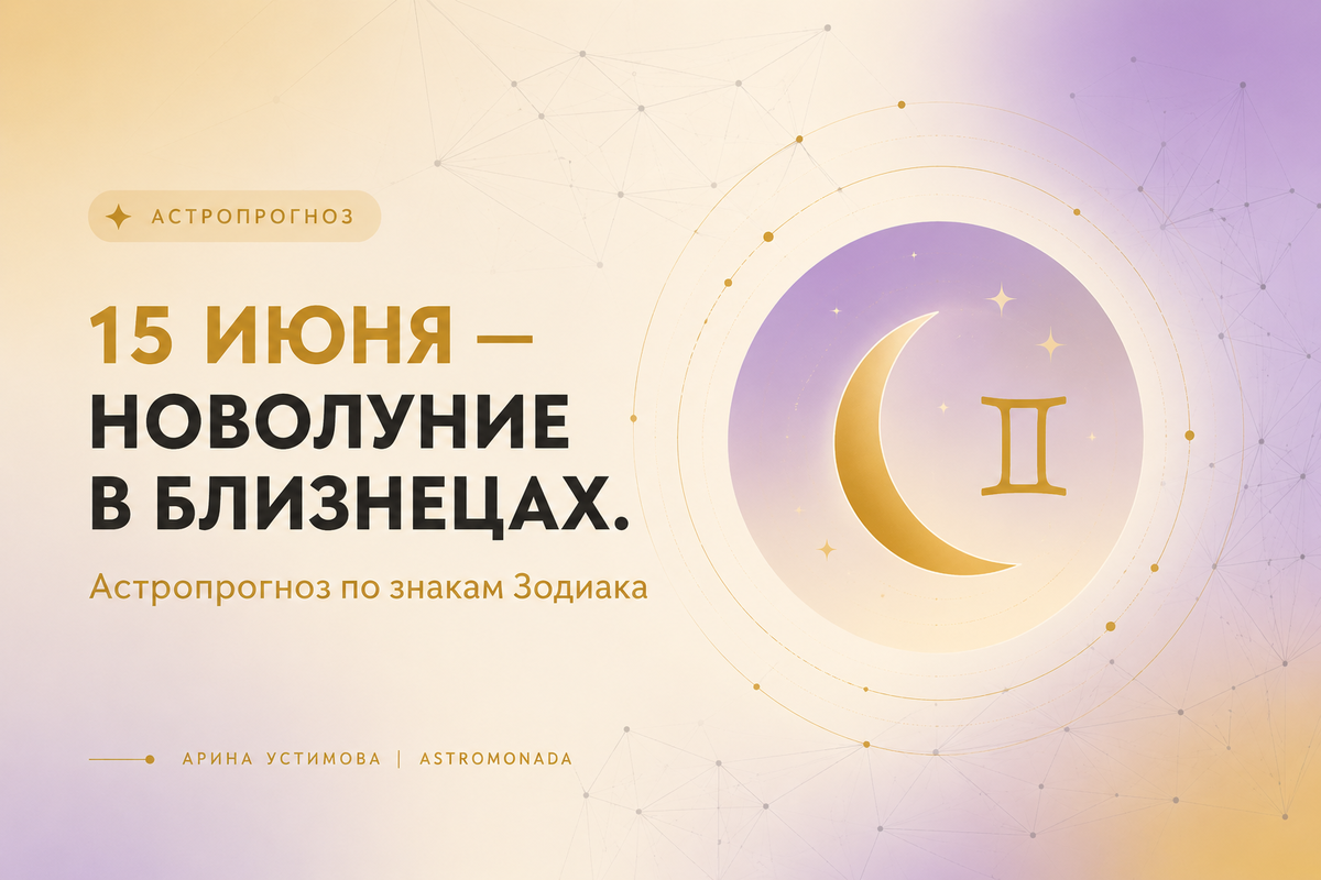 Астрологический прогноз - Новолуние в Близнецах 15 июня
