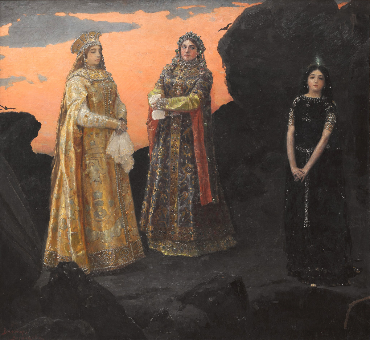 Виктор Васнецов. Три царевны подземного царства. 1881 год.