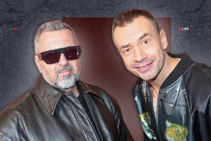 51-летний Серов устроил вакханалию под Rammstein, а потом прожевал провод. Коллаж © Life.ru. Обложка © ТАСС / Владимир Андреев