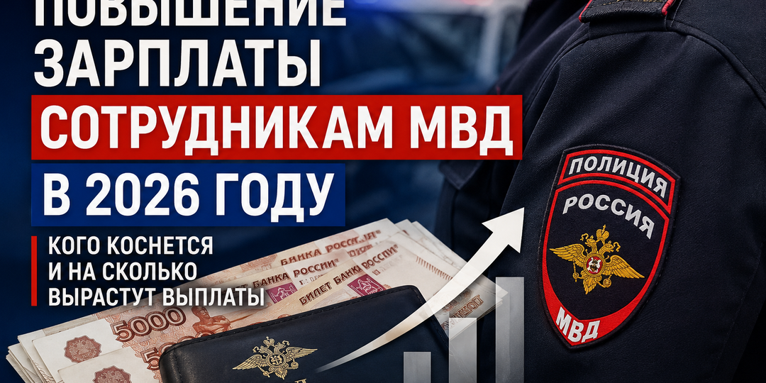 Повышение зарплаты сотрудникам МВД в 2026 году: кого коснется и на сколько вырастут выплаты