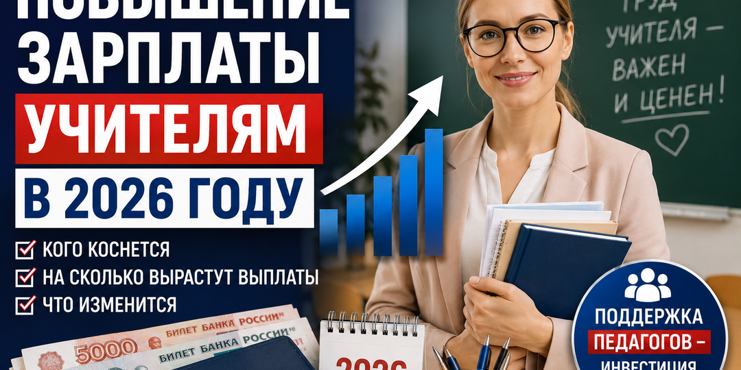 Повышение зарплаты учителям в 2026 году: кого коснется индексация и насколько вырастут выплаты